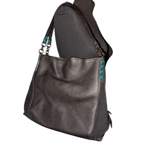 Coach Dalton 31 bag with Turquoise and Black Snakeskin Detail 89076